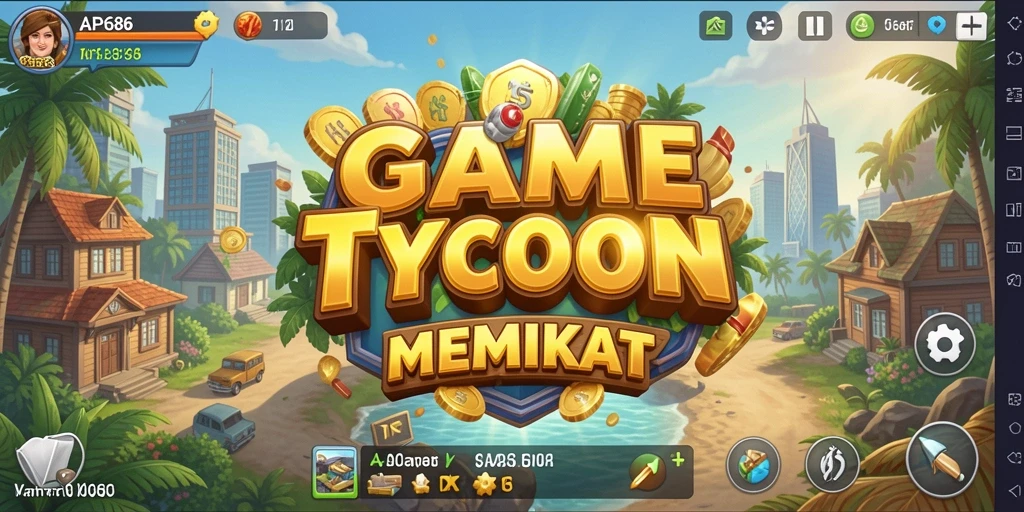 Tampilan gameplay menarik dari AP686 dengan elemen Tycoon yang dinamis.