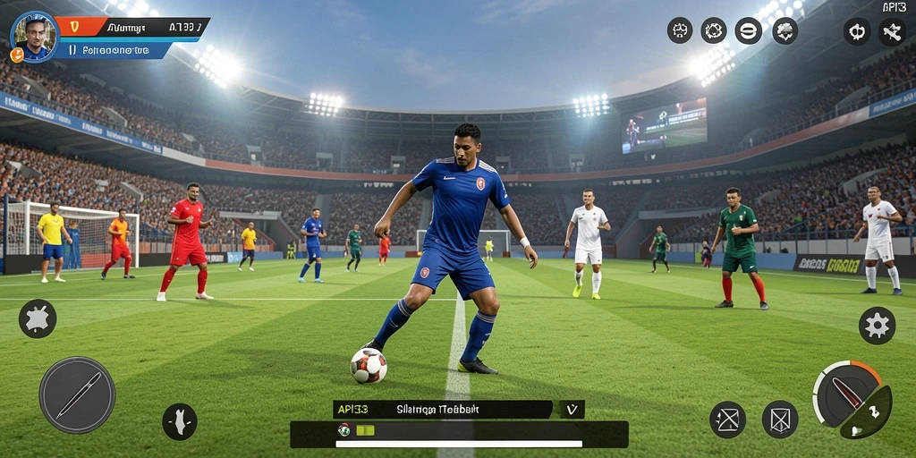 Tampilan gameplay menegangkan dalam API33 dengan berbagai jenis olahraga.