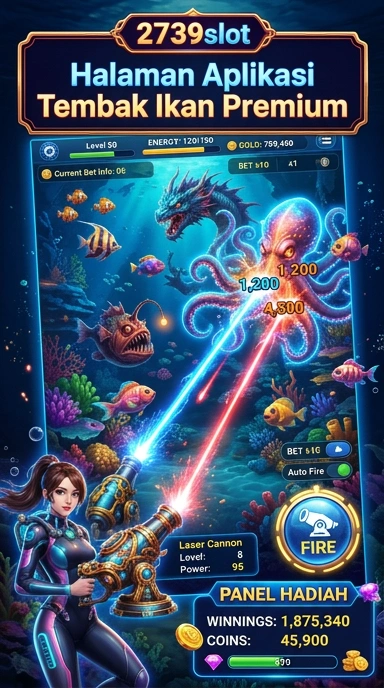 Screenshot antarmuka pengguna aplikasi 2739slot yang modern dan intuitif.